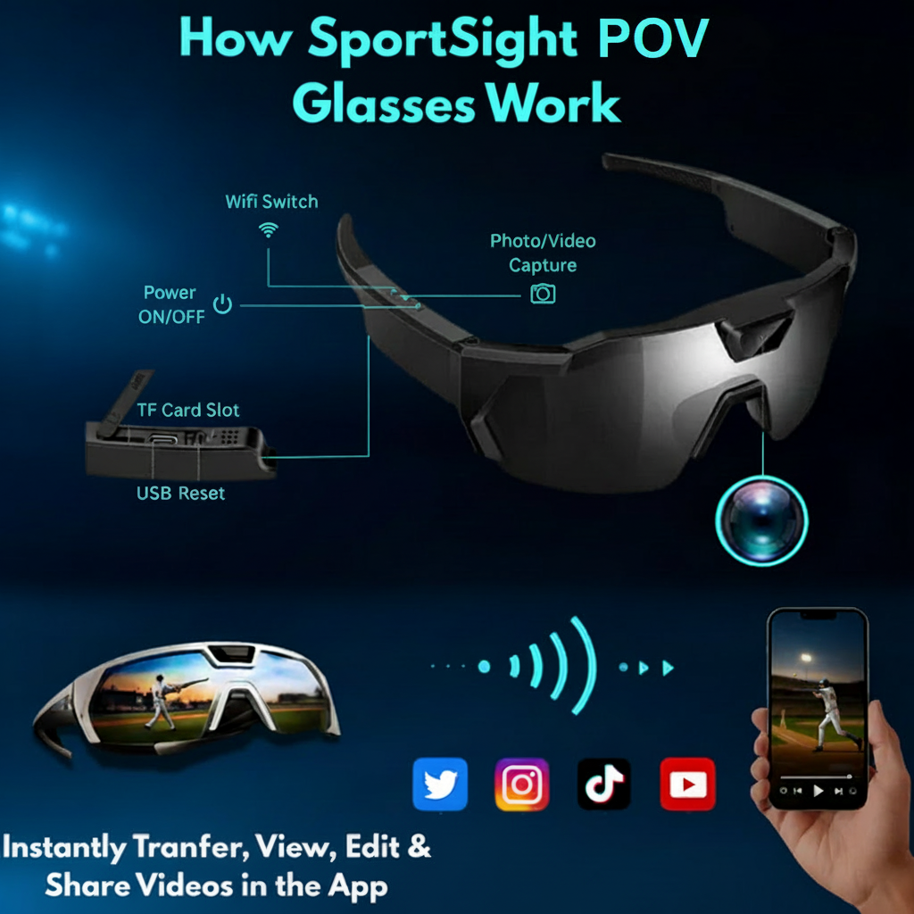 How SportSight POV Glasses Work - Organized Title